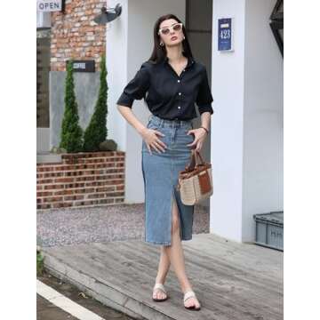 Elegant Women's Work Wear Shirt - Versatile & Chic Formal Blouse