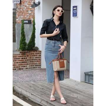 Elegant Women's Work Wear Shirt - Versatile & Chic Formal Blouse