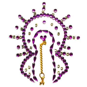 NationInFashion Burlesque Pasties Costume Stick On Lingerie Vajazzle - Intimate Classic Crystal Color Vajazzle Nipple & Breast Stick on Jewel Pasties (Purple - Breast Vajazzle)