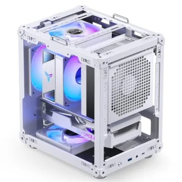JONSBO C6-ITX White Mini ITX PC Case for Gamers and Builders