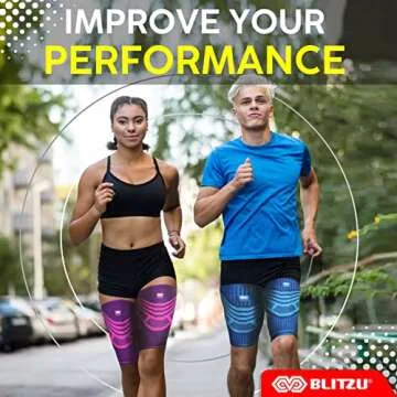 BLITZU Hamstring Compression Sleeve, Thigh Compression Sleeve for Women and Men, Upper Leg Brace for Groin, Sciatica & Quad Tendonitis, Wrap Support for Recovery, Running, Sports and Workout White L