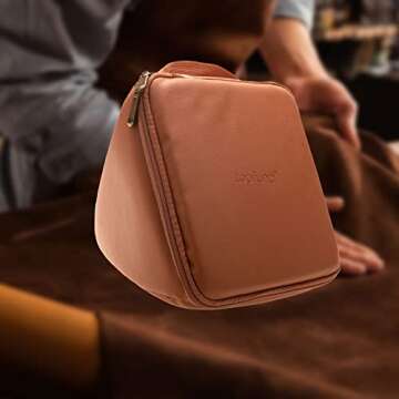 TOPFUND 10 inch Rainbow Crystal Singing Pyramid Sound Healing Instruments with Artificial Leather Carrying Case and Quartz Suede Mallet