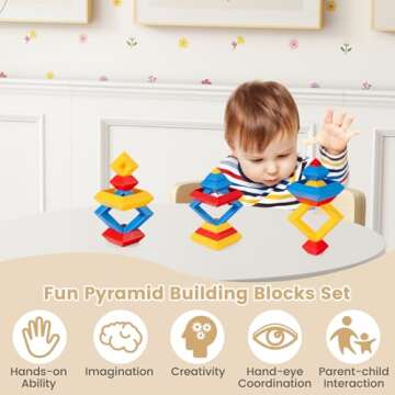 HONEY JOY Kids Table and Chair Set, Bentwood Toddler Round Table and 4 Chairs for Craft Art, Building Block, 5-Piece Children Furniture Set for Daycare, Kindergarten, Playroom (Colorful)