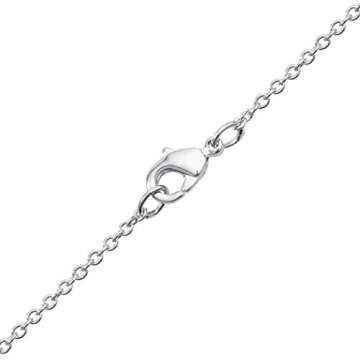 Disney Mickey and Minnie Mouse Jewelry for Women, Two Tone Interlocking Mickey and Minnie Pendant Necklace; Silver Plated, 18"