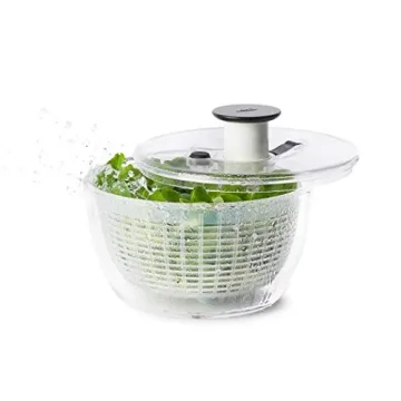 Compact OXO Good Grips Salad & Herb Spinner for Easy Meal Prep