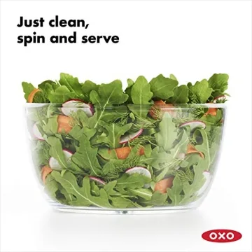 Compact OXO Good Grips Salad & Herb Spinner for Easy Meal Prep