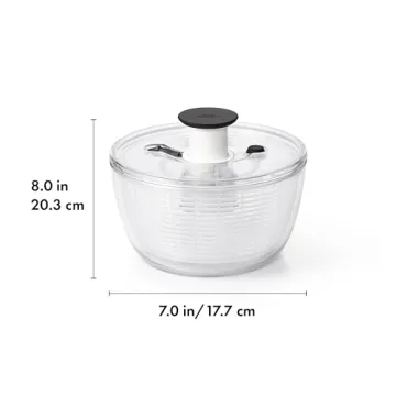 Compact OXO Good Grips Salad & Herb Spinner for Easy Meal Prep