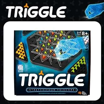 Fat Brain Toys Triggle - Stretch Four to Score [Fun Family Brainteaser Strategy Game for Kids, Teens...