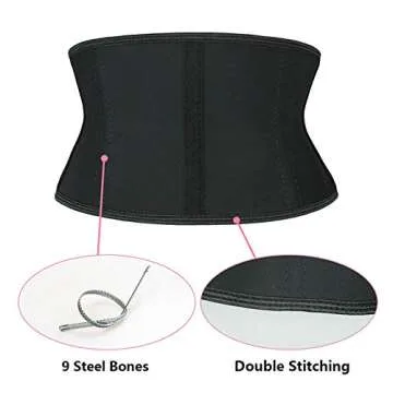 Atbuty Super Short Torso Waist Trainer for Petite Women