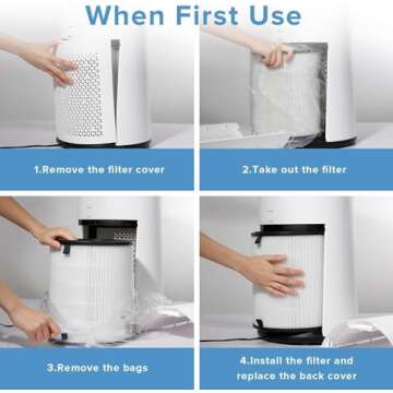 LEVOIT LV-H133 Air Purifier Replacement Filter, High-Efficiency Activated Carbon Filters Set, LV-H133-RF, 1 Pack, White