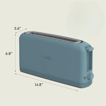 Bella 2 Slice Slim Toaster with 6 Shade Settings