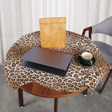 MACEVIA Leopard Rug Non-Slip Area Carpet for Home