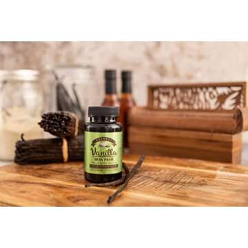 Vanilla Bean Paste for Baking and Cooking - Gourmet Madagascar Bourbon Blend made with Real Vanilla ...