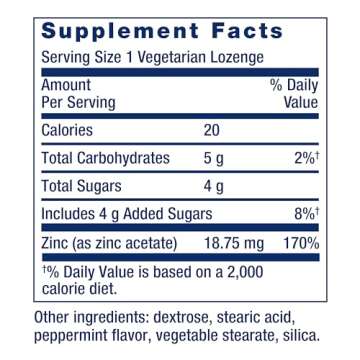 Life Extension Zinc Lozenges for Optimal Immune Support