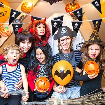 Whaline 31.5ft Skull Pirate Banner for Parties