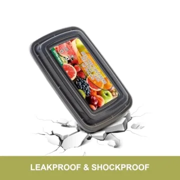 Ezalia 15 Pack Meal Prep Containers BPA-Free and Leakproof