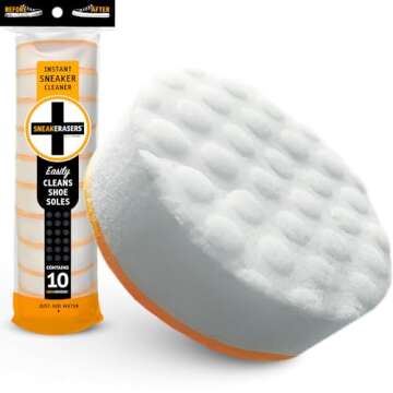 SneakERASERS Instant Midsole and Sneaker Cleaner, Premium, Disposable, Dual-Sided Sponge for Cleanin...