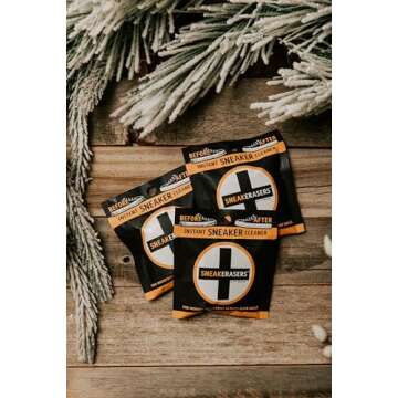 SneakERASERS Instant Midsole and Sneaker Cleaner, Premium, Disposable, Dual-Sided Sponge for Cleaning, SneakERASERS Instant Sneaker Cleaner Pre-Moistened