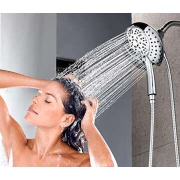 GRICH 2 IN 1 High Pressure Handheld & Rainfall Shower Head