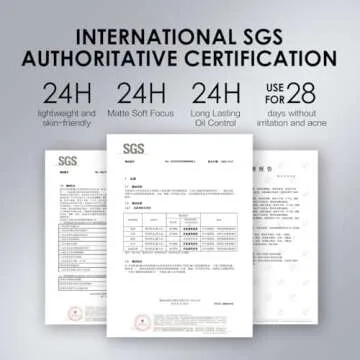 CARSLAN Oil Control Face Pressed Powder Compact, 24H Longlasting Waterproof Pressed Setting Powder Foundation Makeup, Shine Free, Poreless, Smooth, 03 Light Purple for dry skin (0.28Oz)