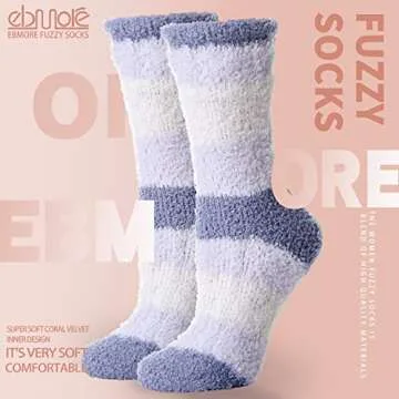 EBMORE Cozy Fuzzy Socks for Women and Girls
