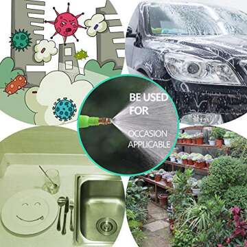 ITISLL Garden Sprayer: Adjustable Brass Nozzle & Safety Valve