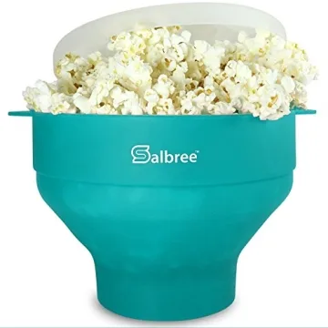 The Original Salbree Collapsible Microwave Popcorn Popper - No Oil Needed!