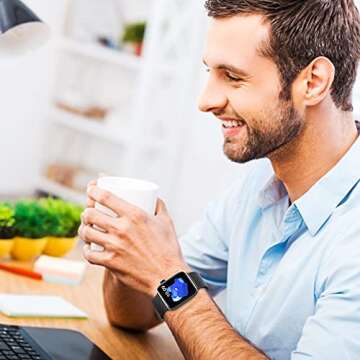 Sunnywoo Milanese Mesh Loop Compatible with Apple Watch Bands 42mm 44mm 45mm 46mm 49mm 38mm 40mm 41mm for Men Women, Stainless Steel Mesh strap for iWatch Series 10 9 8 7 6 SE 5 4 3 2 1 Ultra