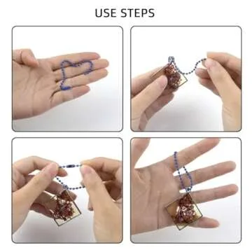 100 Pcs Ball Bead Chain Ball Chain Keychain Dog Tag Necklace Chains Beaded Metal Keychain 2.4mm Beads Chains for Jewelry Making Steel Ball Bead Chain with Connector for Key Craft DIY (Mixed Color)