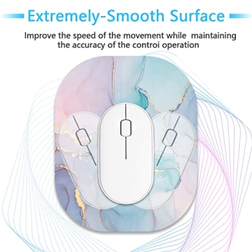 Compact 6x7 Inch Mini Mouse Pad Non-Slip Waterproof Travel