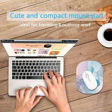 Compact 6x7 Inch Mini Mouse Pad Non-Slip Waterproof Travel