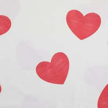 JINTING Love Heart Plus Size Shirt Women Valentines Day Long Sleeve Shirt Heart Print Plus Size Top Love Graphic Clothing Red