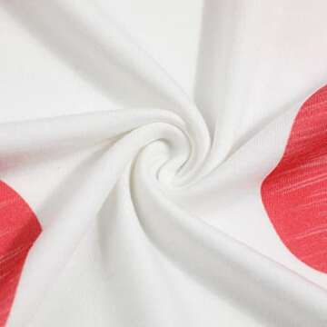 JINTING Love Heart Plus Size Shirt Women Valentines Day Long Sleeve Shirt Heart Print Plus Size Top Love Graphic Clothing Red