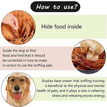 AWOOF Pet Snuffle Mat: Interactive Feeding Game for Dogs and Cats