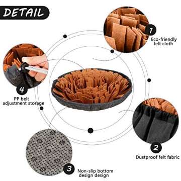AWOOF Pet Snuffle Mat for Interactive Dog Feeding