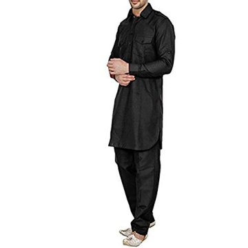 Stylish Black Pathani Kurta Salwar for Men
