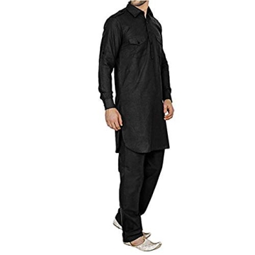 Stylish Black Pathani Kurta Salwar for Men