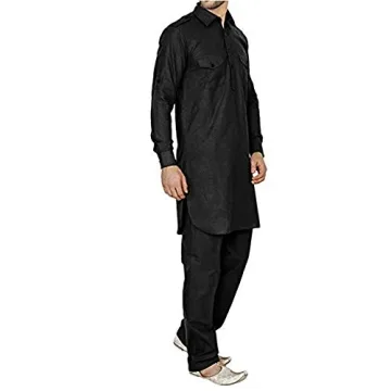 Stylish Black Pathani Kurta Salwar for Men