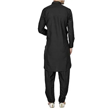 Stylish Black Pathani Kurta Salwar for Men