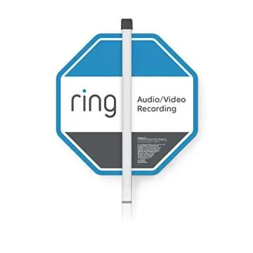 Enhance Home Safety with Ring Security Yard Sign - Easy Install, Reflective Design