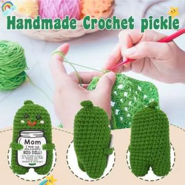 Funny Crochet Pickle Plush - Heartwarming Gift for Moms