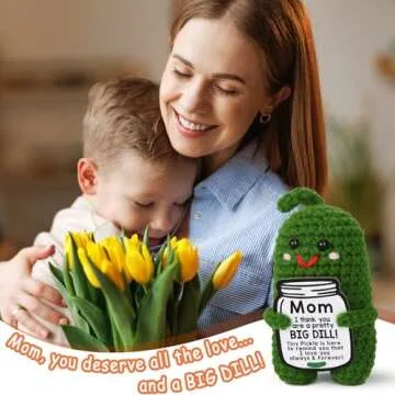 Funny Crochet Pickle Plush - Heartwarming Gift for Moms