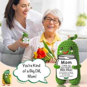 Funny Crochet Pickle Plush - Heartwarming Gift for Moms