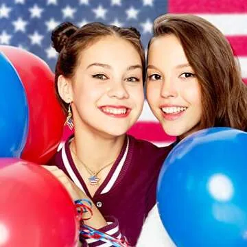 90 American Flag Charms for 4th of July Jewelry Making