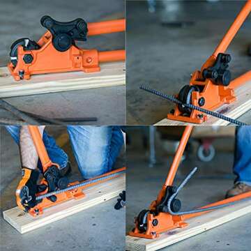 BN Products MBC-16B Manual Bender Cutter for Rebar