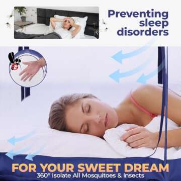 Alvantor Mosquito Net Bed Canopy Bed Tents Dream Tents Privacy Space Full Size Sleeping Tents Indoor...