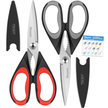 iBayam Heavy Duty Kitchen Scissors 2-Pack