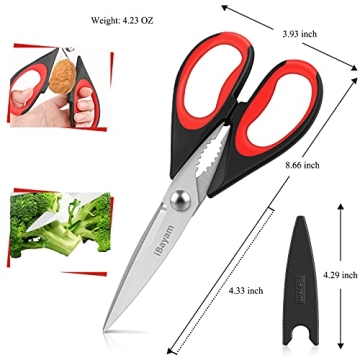 iBayam Heavy Duty Kitchen Scissors 2-Pack