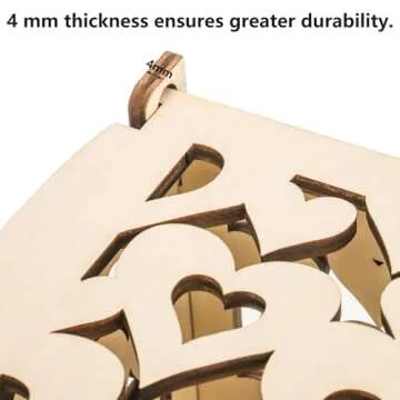 Elegant Wooden Wedding Card Box with Lock and Key