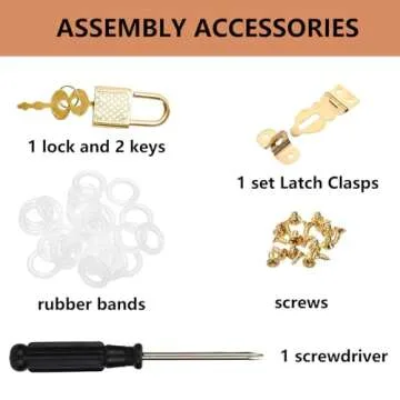 Elegant Wooden Wedding Card Box with Lock and Key